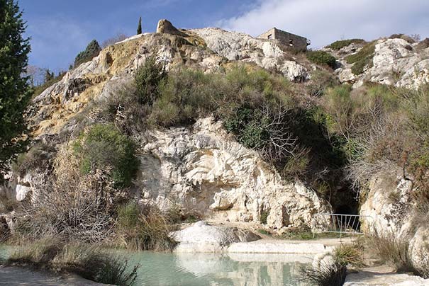 Die Grotten in Bagno Vignoni