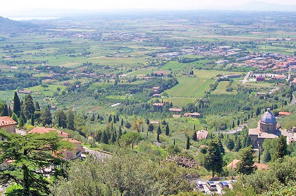 Blick über Cortona