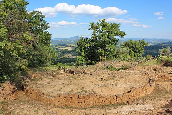 Etruskische Grabungsstätte in Sarteano